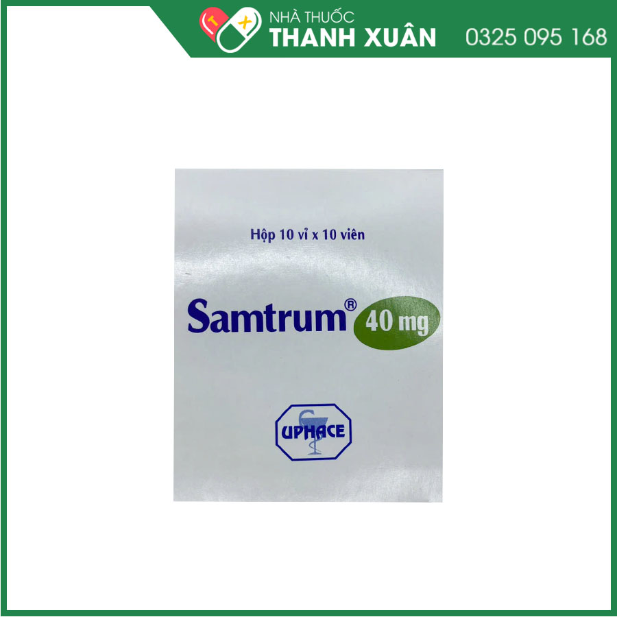 Samtrum 40mg thuốc điều trị triệu chứng bệnh dạ dày và trào ngược dạ dày thực quản, hội chứng Zollinger - Ellison